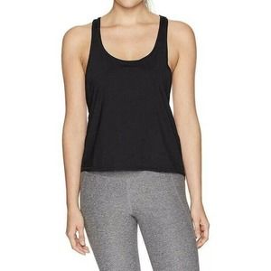 NWT Vimmia Womens Twist Tank Size Small‎ Black Lifetime Printed on Back